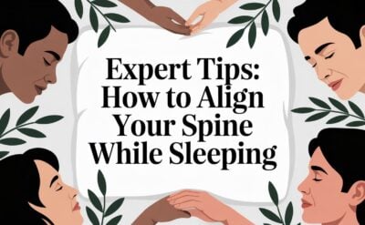 how to align your spine while sleeping sleep tips