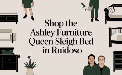 ashley furniture queen sleigh bed furniture ad