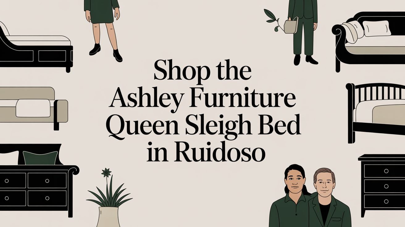 ashley furniture queen sleigh bed furniture ad