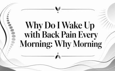 why do i wake up with back pain every morning back pain
