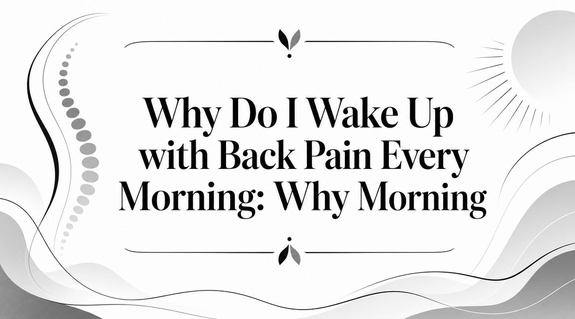 why do i wake up with back pain every morning back pain