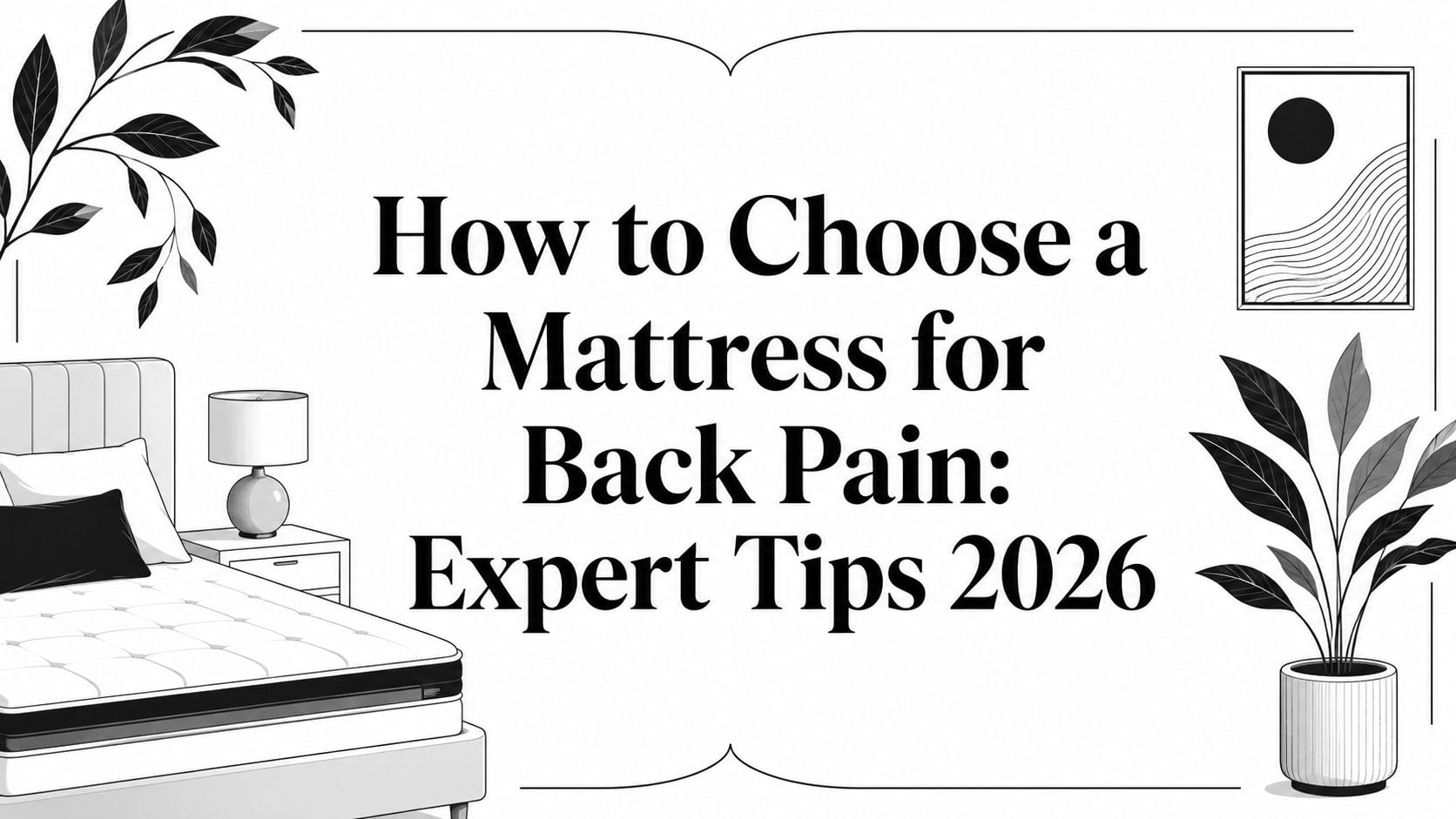 how to choose a mattress for back pain bedroom illustration
