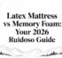 latex mattress vs memory foam mattress comparison