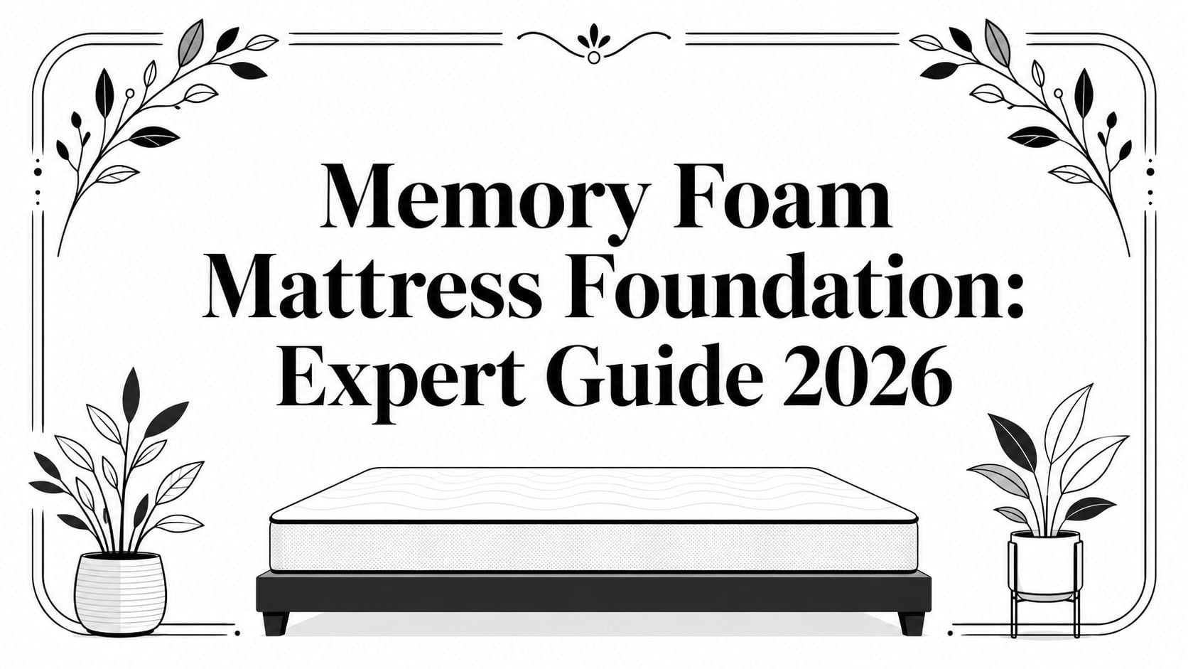 memory foam mattress foundation bed illustration