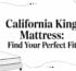 california king mattress bed illustration