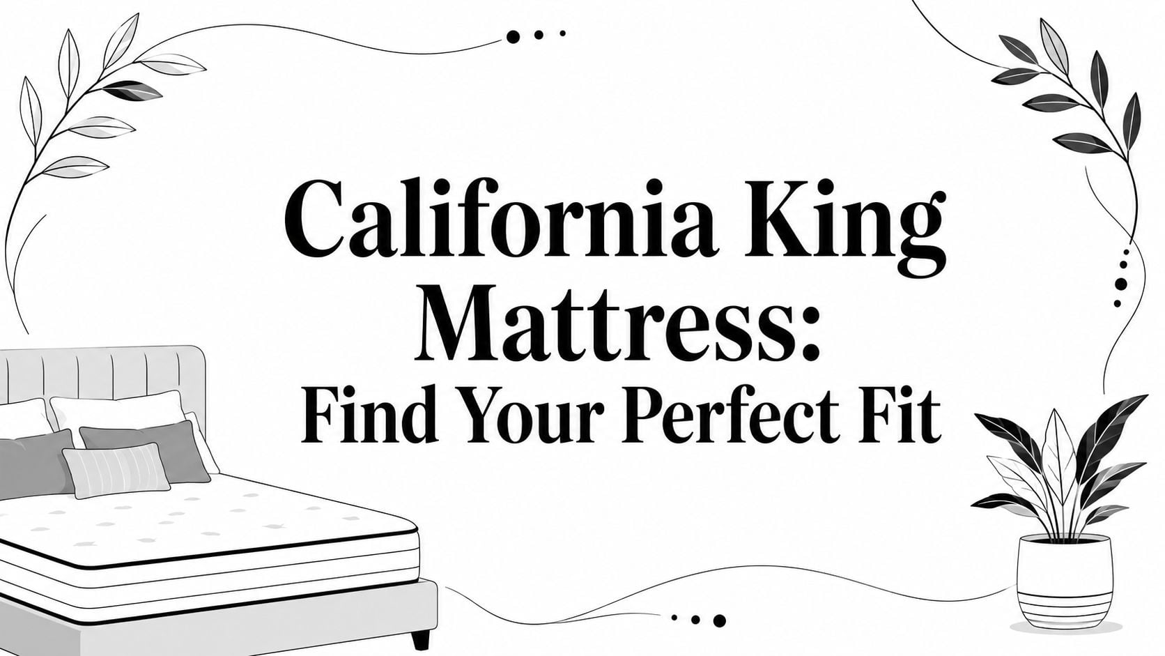 california king mattress bed illustration