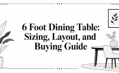 6 foot dining table guide header