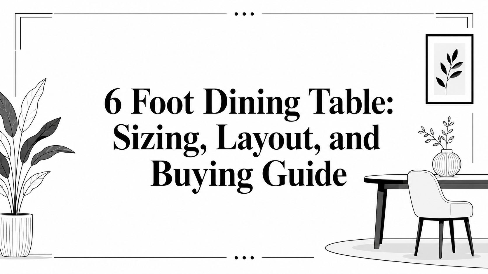 6 foot dining table guide header