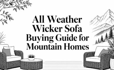 all weather wicker sofa outdoor furniture