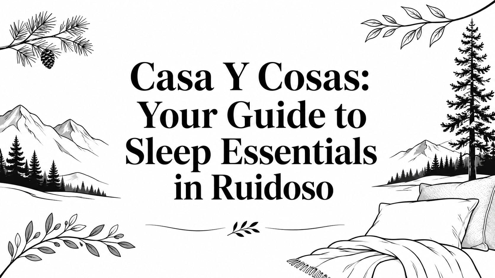 casa y cosas sleep essentials