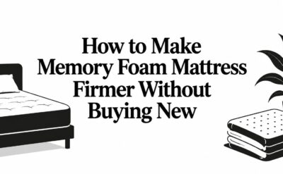 how to make memory foam mattress firmer mattress tips