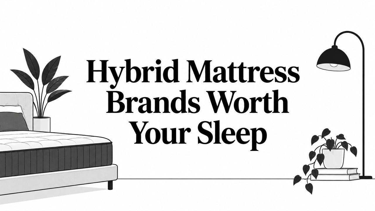 hybrid mattress brands bedroom illustration