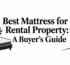 best mattress for rental property rental home