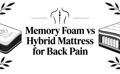 memory foam vs hybrid mattress for back pain mattress comparison