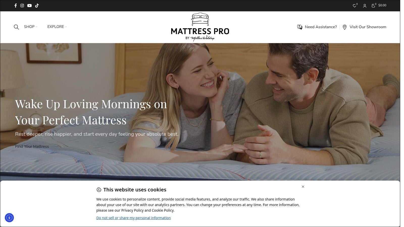 Screenshot from https://millerwaldropmattresspro.com